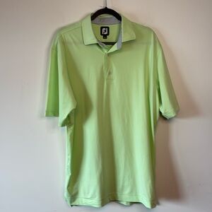 FootJoy FJ performance golf polo lime green size L